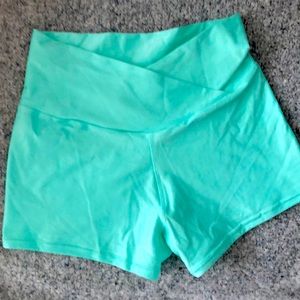 Mika yoga shorts…Aquamarine